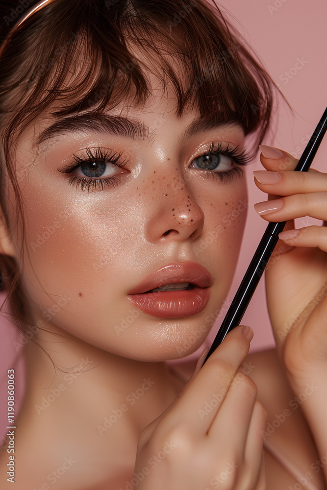 Fototapeta premium Fashion makeup Forward with Classic Eyeliner