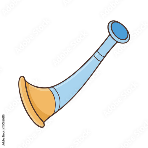 alpine horn vector icon, alpine horn vector illustration - simple illustration of alpine horn, perfect for logos alpine horn 