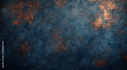 Dark Blue and Orange Abstract Texture for Creative Background Use