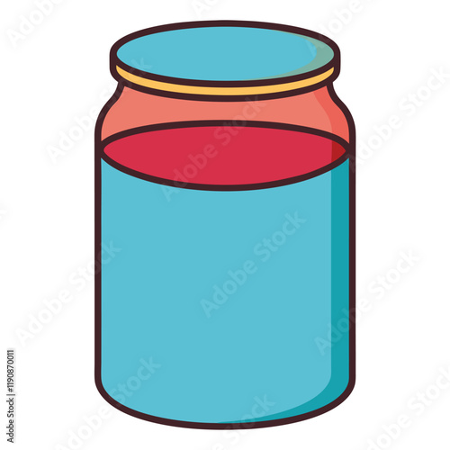 glass jar with red caviar