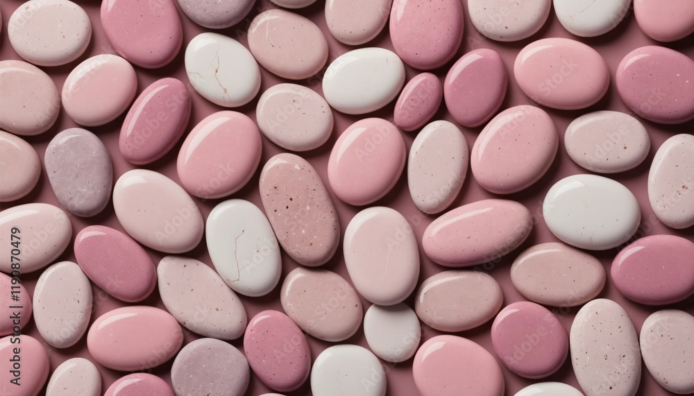 a striped background of smooth , oval - shaped natural stone covering the screen in pink . Ai a striped background of smooth , oval - shaped natural stone covering the screen in pink . Ai