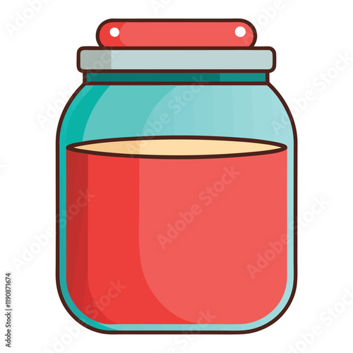 illustration of a jar of milk