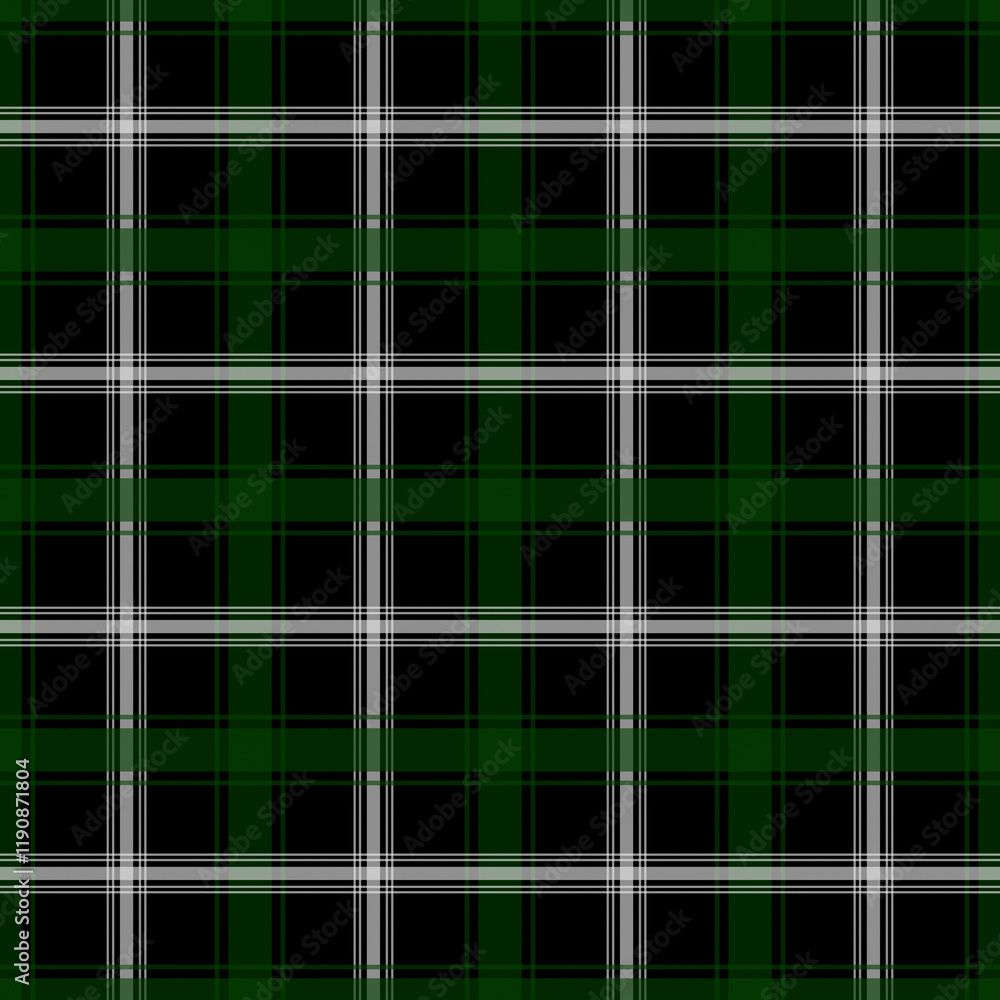 Fototapeta premium green and dark blue and white plaid seamless pattern background