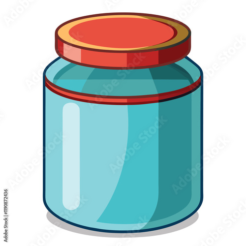 glass jar with red caviar