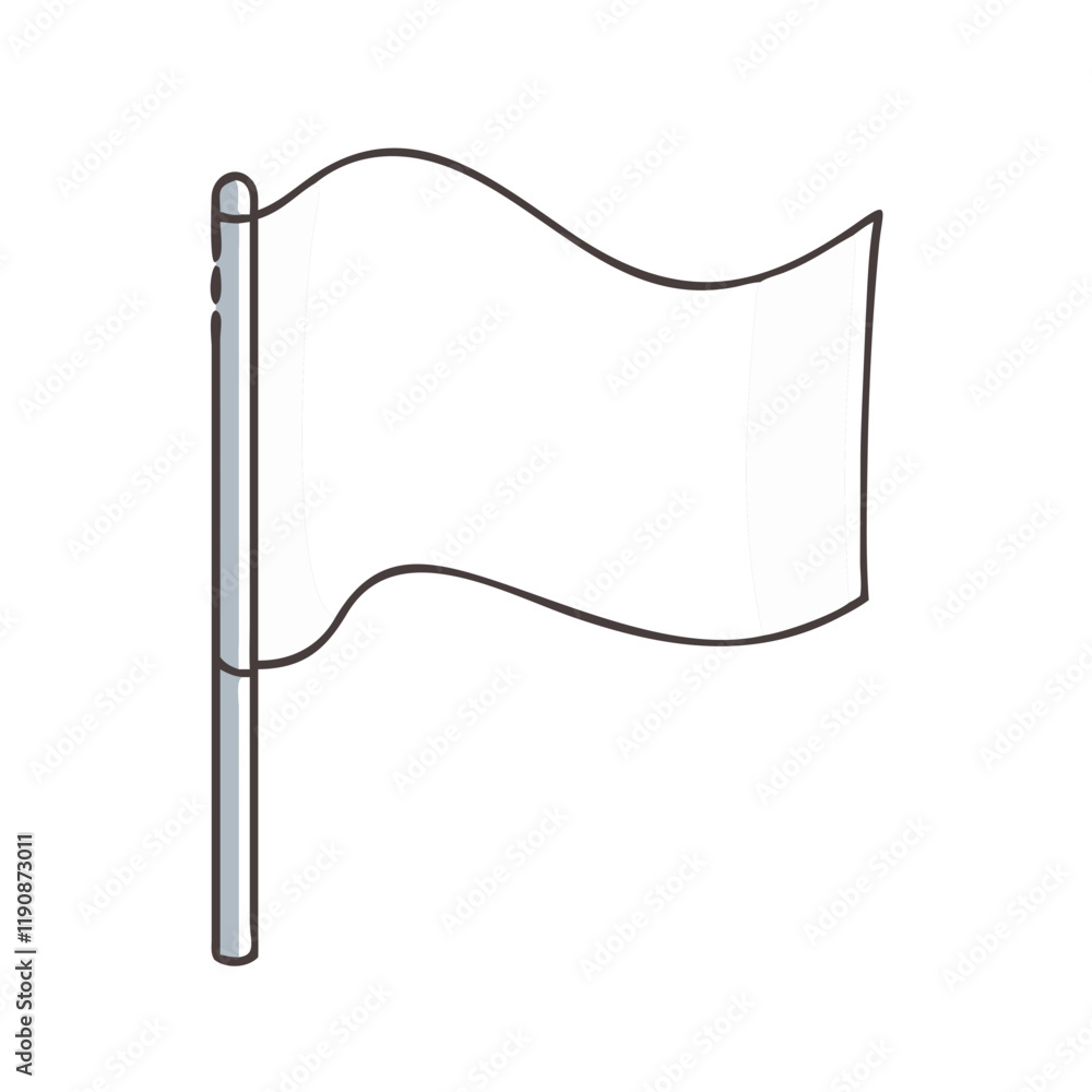 white flag vector icon, white flag vector illustration - simple illustration of white flag, perfect for logos and icons white flag vector icon, white flag vector illustration - simple illustration of white flag, perfect for logos and icons