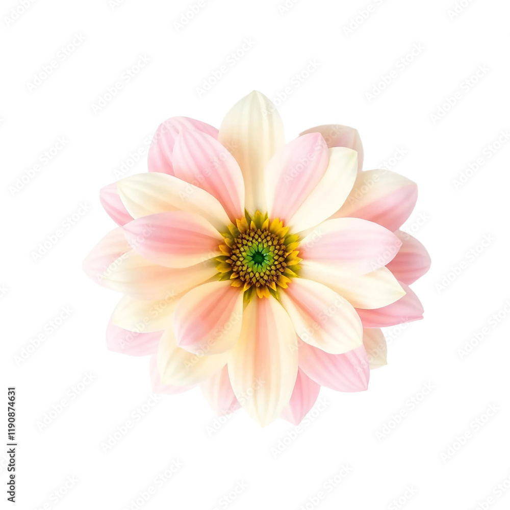 Fototapeta premium Vibrant Flower Isolated PNG