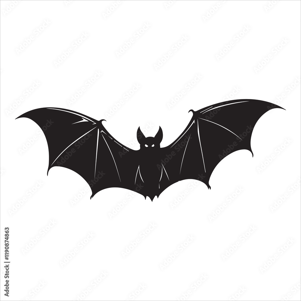 Fototapeta premium silhouette of a hallowen bat