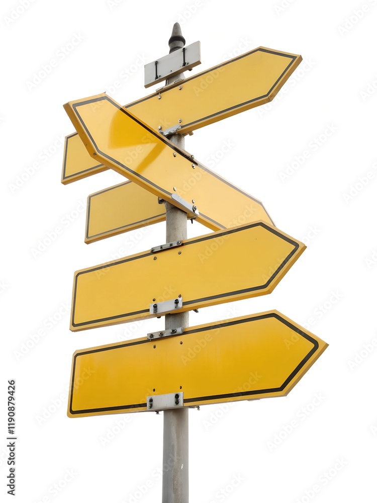 left and right direction sign on road left and right direction sign on road