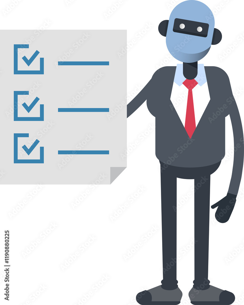 Humanoid Office Worker Character and Check List Document
Humanoid Office Worker Character and Check List Document