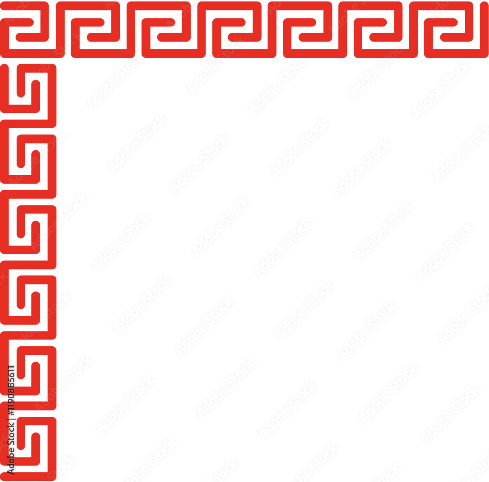 Chinese Corner border Chinese Corner border