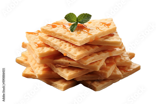 Bikaji Soan Papdi on transparent background.