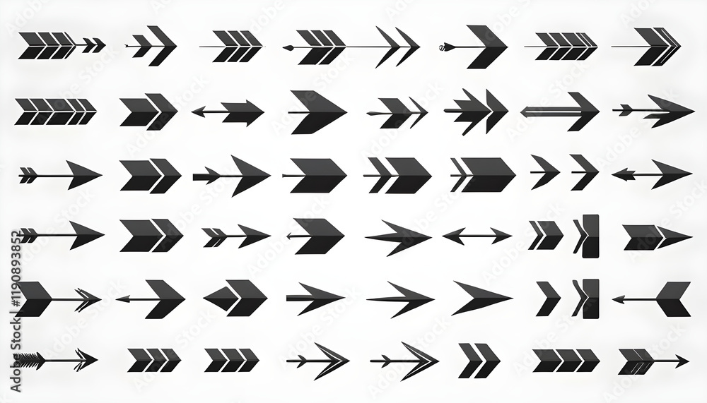 set of arrows icon set of arrows icon