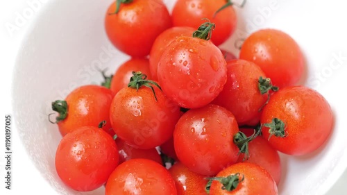 Tomatoes on a White Plate