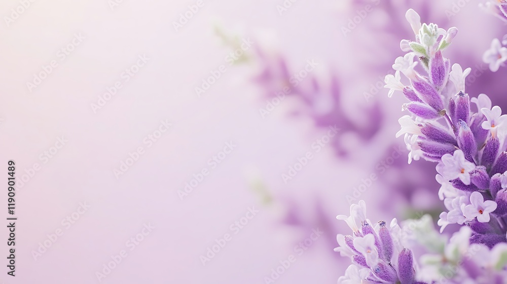 Delicate Lavender Blossoms Softly Blooming in Purple Hues Delicate Lavender Blossoms Softly Blooming in Purple Hues