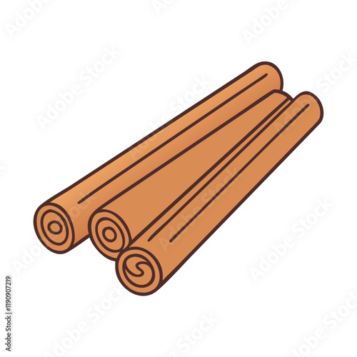 cinnamon sticks vector icon,cinnamon sticks vector illustration - simple illustration of cinnamon sticks ,perfect for logos and iconscinnamon sticks 