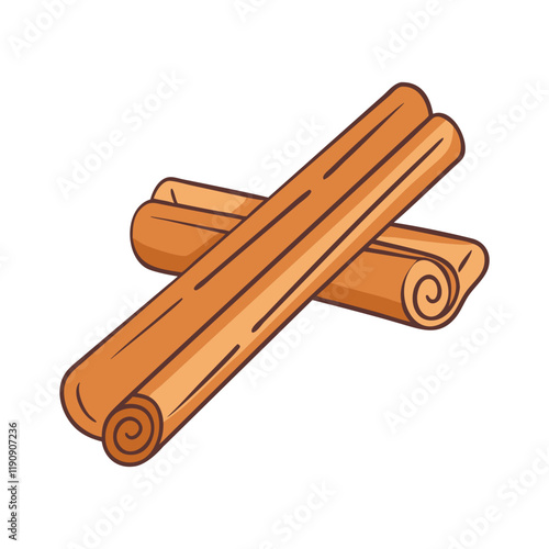 cinnamon sticks vector icon,cinnamon sticks vector illustration - simple illustration of cinnamon sticks ,perfect for logos and iconscinnamon sticks 