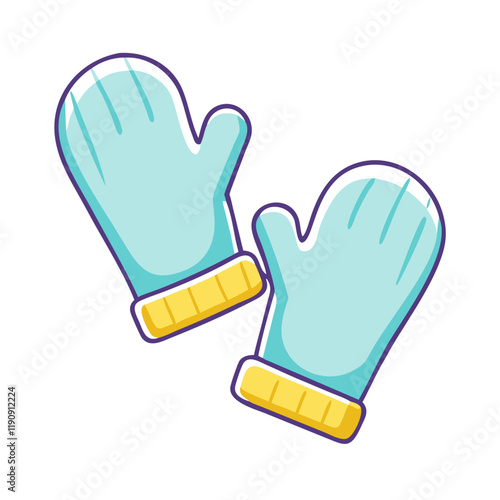 warm gloves vector icon,warm gloves vector illustration - simple illustration of warm gloves ,perfect for logos and iconswarm gloves 