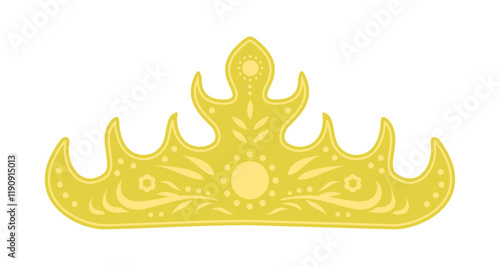 Siger or traditional female bridal crown from Lampung Indonesia