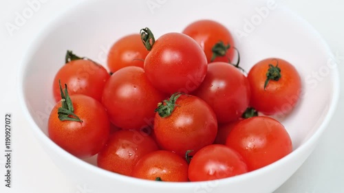 Tomatoes on a White Plate