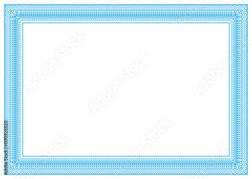 Guilloche Border Design For Certificate