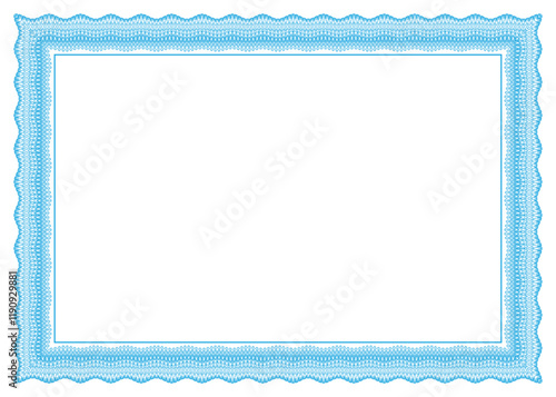Guilloche Border Design For Certificate