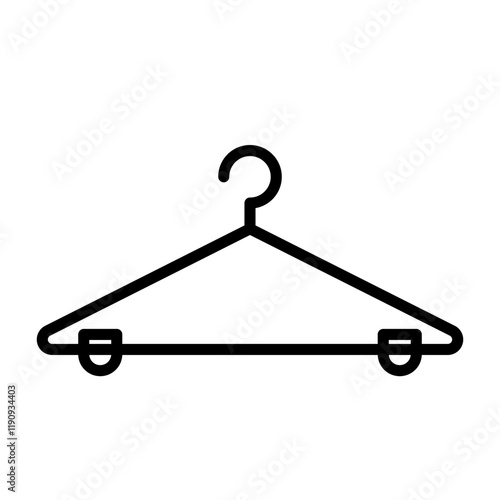hanger icon, simple flat style, pictogram logo sign symbol vector illustration, isolated on white for mobile app