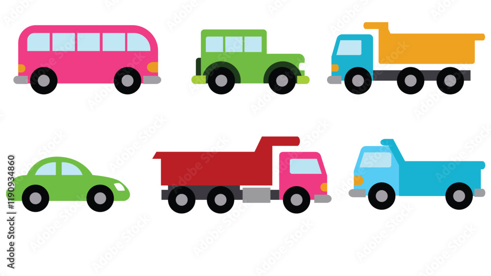 Vehicles Illustration Vector Vehicles Illustration Vector