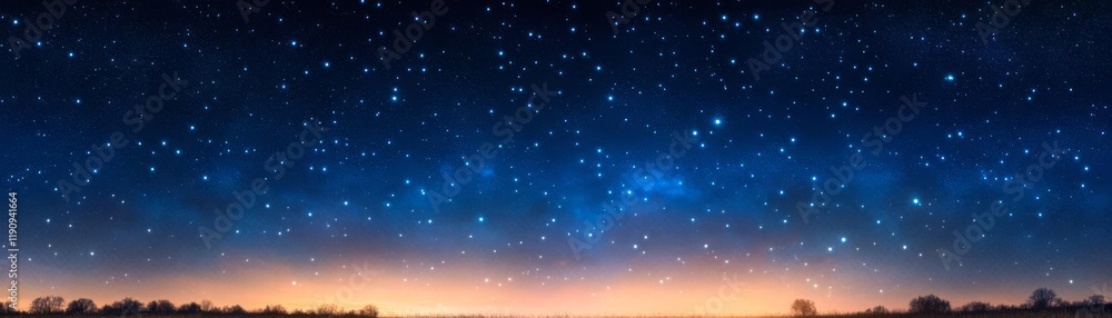 Fototapeta premium Astrological Leo constellation glowing in a field of celestial wonder and starlight
