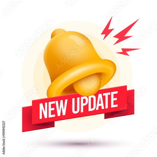 Ribbon New Update With Bell Illustration
