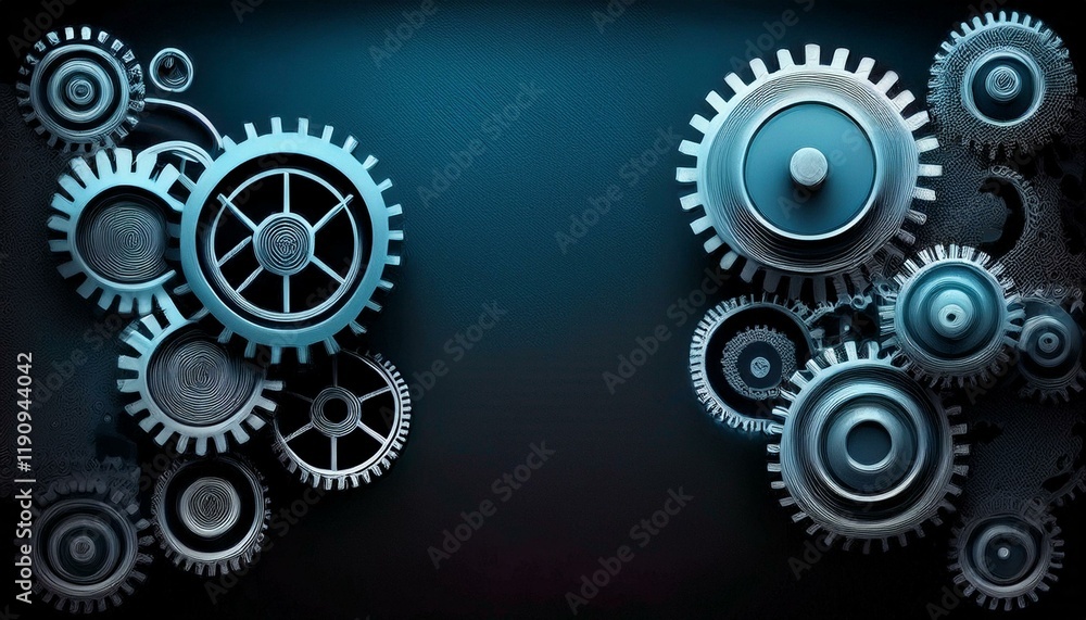 Cogs Technology Business Industry concept; machinery cog wheels; web banner Cogs Technology Business Industry concept; machinery cog wheels; web banner