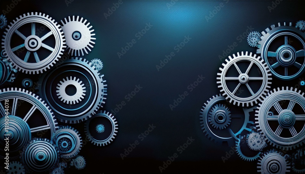 Cogs Technology Business Industry concept; machinery cog wheels; web banner Cogs Technology Business Industry concept; machinery cog wheels; web banner