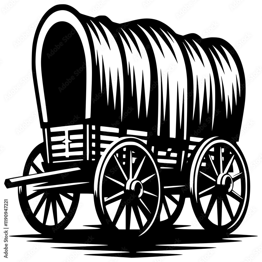 Fototapeta premium Covered Wagon