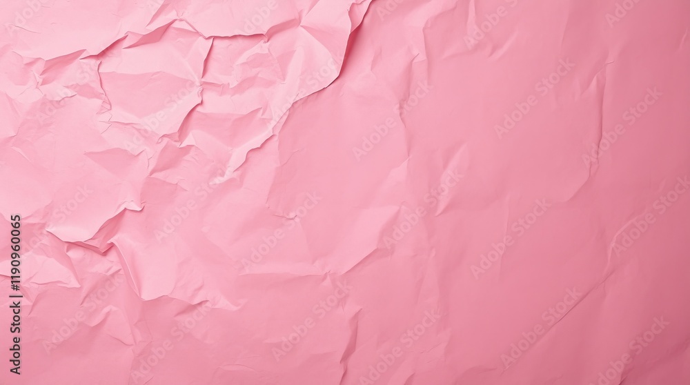 Fototapeta premium texture of pink old paper, crumpled background, vintage rose