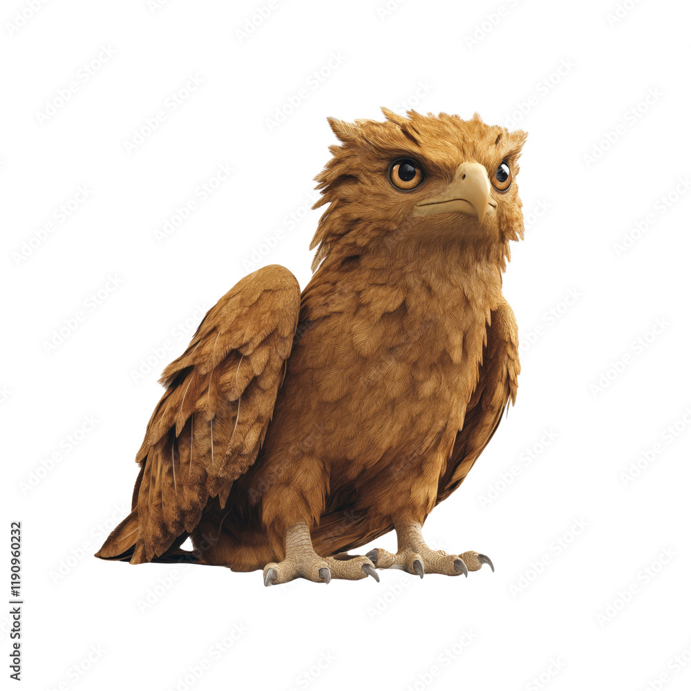 Fototapeta premium Majestic Golden Eagle 3D Render of a Powerful Bird of Prey