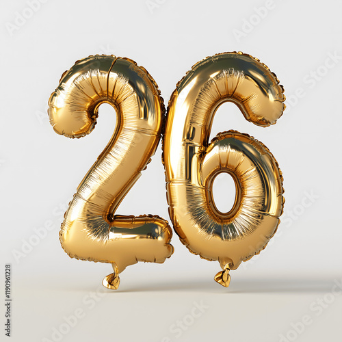 New Year's 26 Numbers Made from Balloons photo