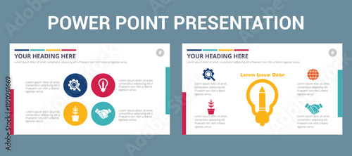 business presentation template design backgrounds and page layout design for brochure, book, magazine, annual report and company profile, with info graphic elements graph design concept