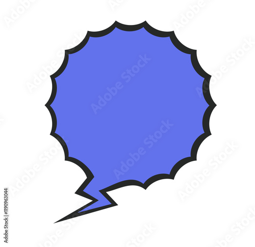 Comic speech bubble text talk balloon cloud chat isolated set. Vector flat graphic design illustration