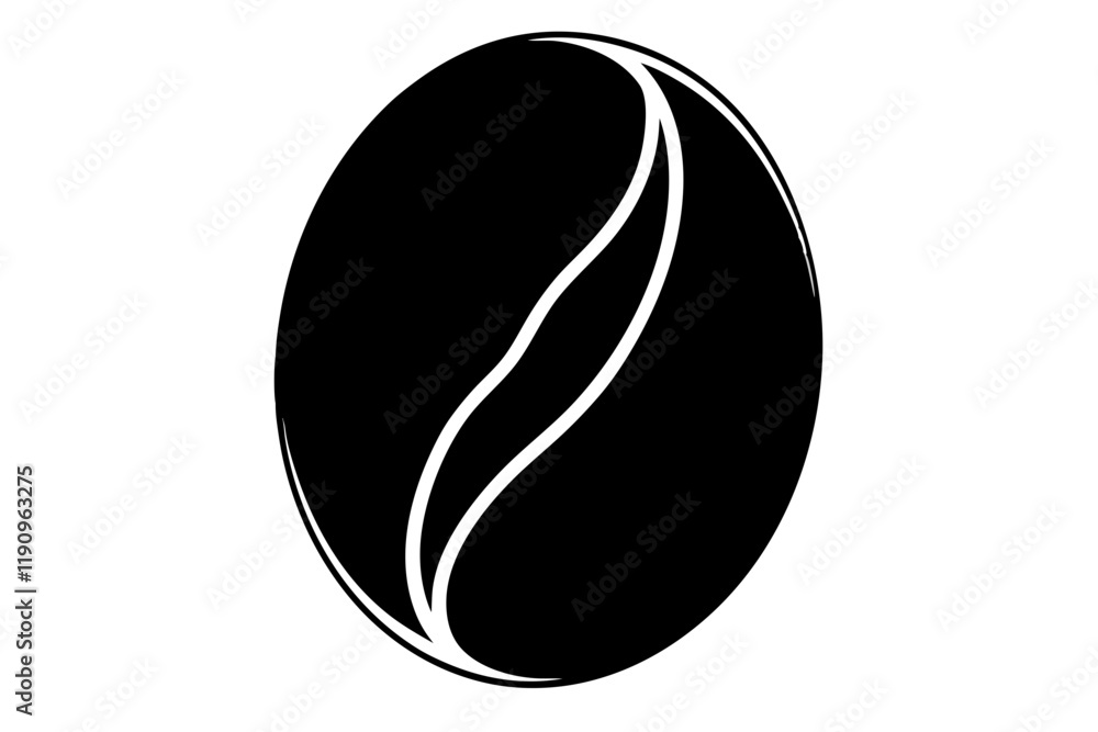 Realistic Coffee Bean Icon Vector Design with Detailed Texture Realistic Coffee Bean Icon Vector Design with Detailed Texture