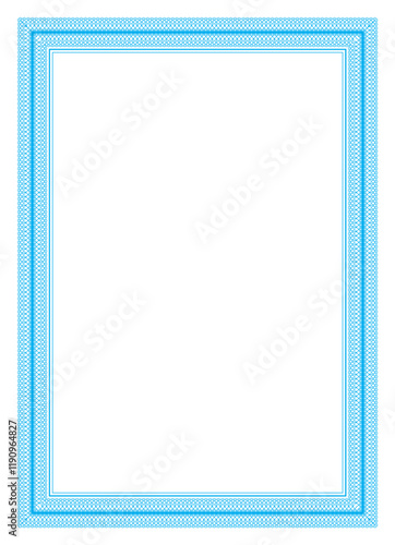 Guilloche Border Design For Certificate