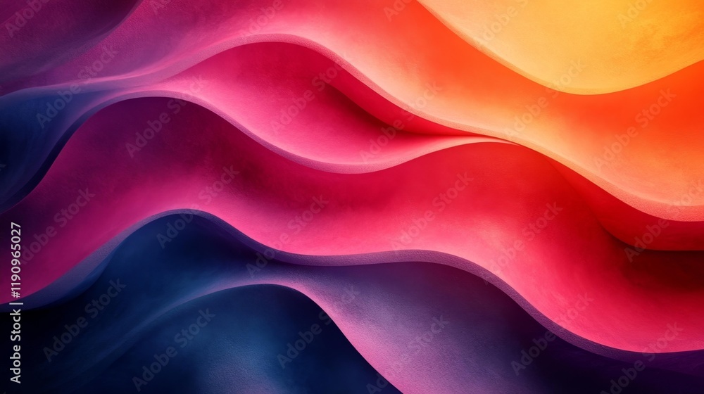 Obraz premium Abstract Colorful Wave Design. Generative AI