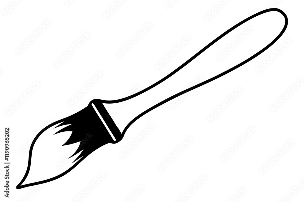 Creative Paintbrush Icon Vector Illustration Creative Paintbrush Icon Vector Illustration