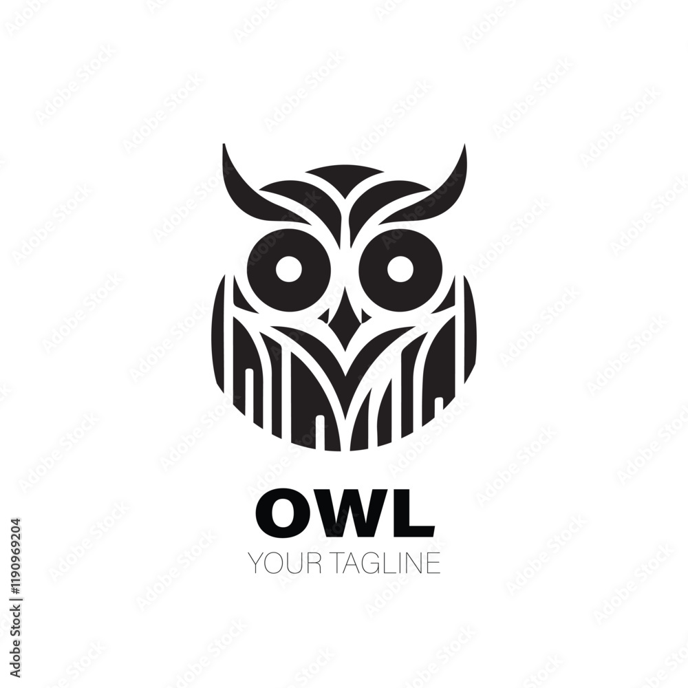 Fototapeta premium Owl Logo. Owl Logo Design. Owl Logo Brand. Owl Logo Vector Design Isolated on White Background
