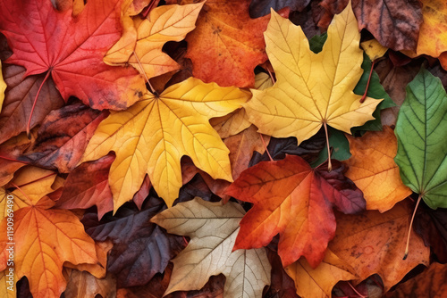 Wallpaper Mural 落ち葉, 葉っぱ, 枯れ葉, 秋, 紅葉, カラフル, 自然, Autumn, colorful, nature, leaves, fall, autumn leaves, dead leaves, fallen leaves Torontodigital.ca