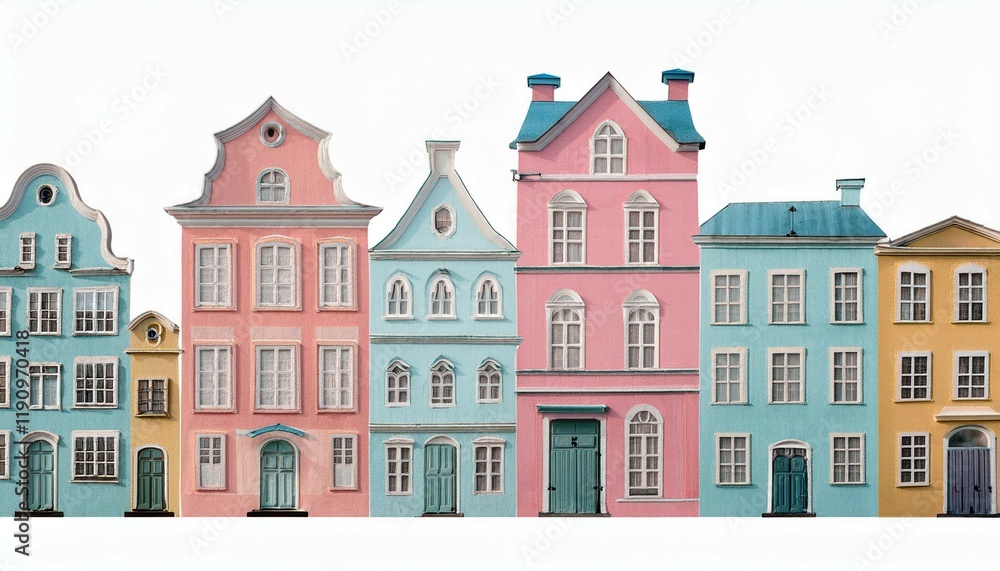 Fototapeta premium town houses