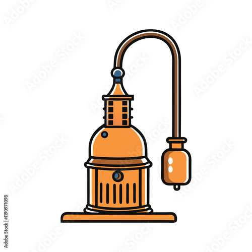 The line-of-distillation refers to the path through which vaporized substances move in a distillation process, from heating to condensation, separating components based on boiling points.
