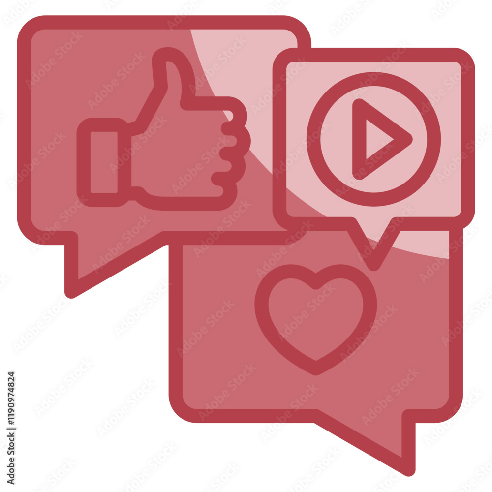 Social Media Icon Element For Design Social Media Icon Element For Design