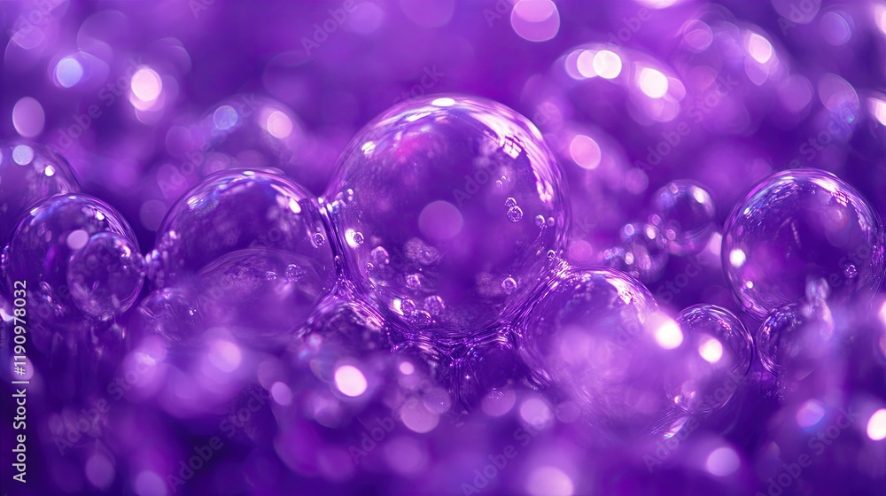 Closeup of purple macro bubble texture, Macro oil bubbles floating on water with color background. Closeup of purple macro bubble texture, Macro oil bubbles floating on water with color background.