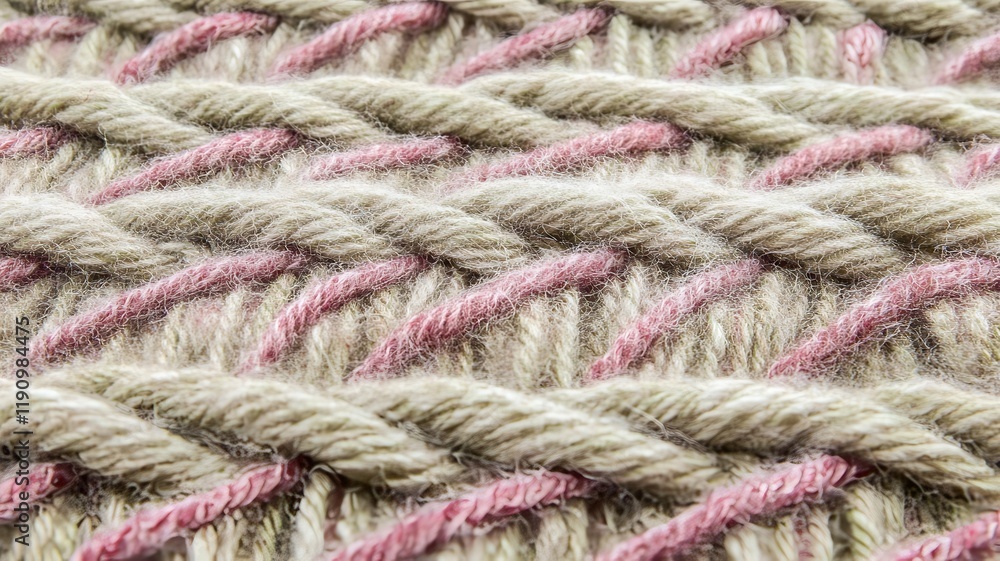 Close-up of Muted Plaid Wool Textile with Heritage Design Pattern Close-up of Muted Plaid Wool Textile with Heritage Design Pattern