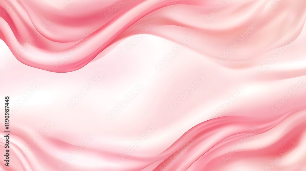 Abstract Pink Silk Waves Flowing Gently Abstract Pink Silk Waves Flowing Gently