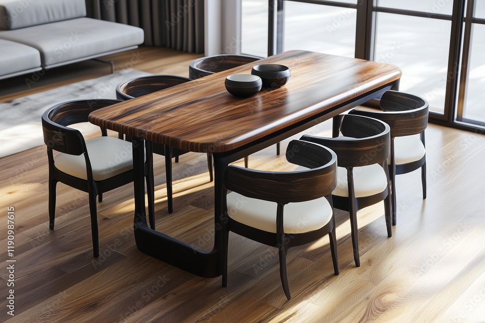 interior living room table and chairs neatly arranged interior living room table and chairs neatly arranged